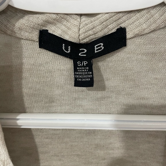 Chic Beige Open Front Cardigan - Picture 2 of 2